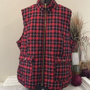 Karen Hart Stamford plaid vest